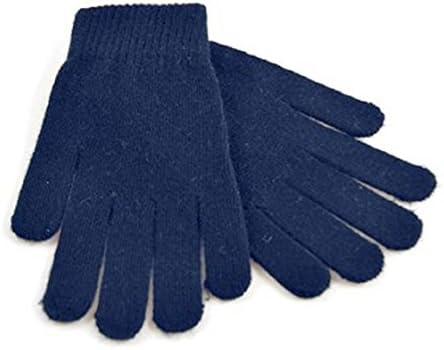 Jafsal UK LADIES THERMAL WOOL MIX MAGIC WINTER GLOVES FOR GIRLS LADY WOMEN (Rinsed Blue)