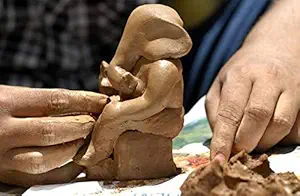 Natural Clay for Making Eco-Friendly Ganesha, Figurines, Modelling Sculptures, Earthenware Clay,1 Kg