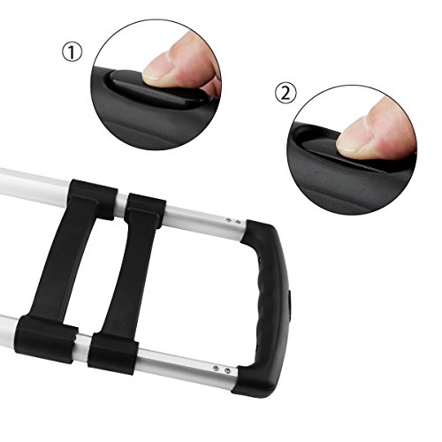 cusfull 75 kg Kapazität Sackkarre, zusammenklappbar Aluminium Warenkorb Gepäck Trolley Hand Truck für Indoor, Outdoor, Reisen, Shopping, Büro - 6