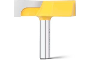 WOBLLMX Fresa per la pulizia del pavimento, diametro di 57 mm, lunghezza di lavoro 15 mm, lama in metallo duro, durevole e affilata, per utensili per la lavorazione del legno (giallo)