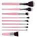 Generic 9pcs Professional Make Up Brush Set Foundation Brushes Consmetic Brushes Kit - pink+silver RS.325.00