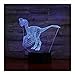Produktbild Diy 3D Led Nachtlichter Dinosaurier Mit 7 Farben Licht Für Heimtextilien Lampe Erstaunliche Visualisierung Optische Lampe Für Kinder Dekor Geschenk Dekoration