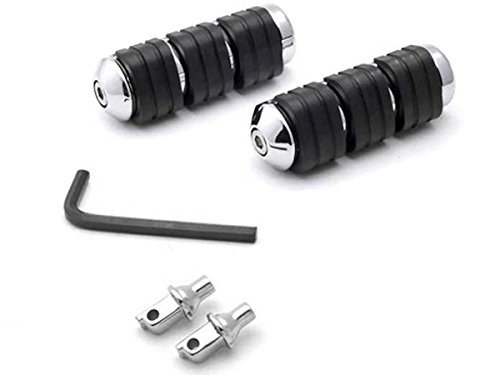 Rider Front Passenger Footrests Foot Pegs Motor Foot Rests 2PCS Fit For 2002 2003 2004 2005 2006 2007 2008 2009 Yamaha Road Star Warrior