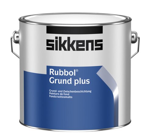 Sikkens Rubbol Grund plus, 1,0 L., Weiß seidenmatt, Grund- und Zwischenbeschichtung