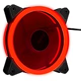 12 cm Lüfter mit roter LED-Beleuchtung