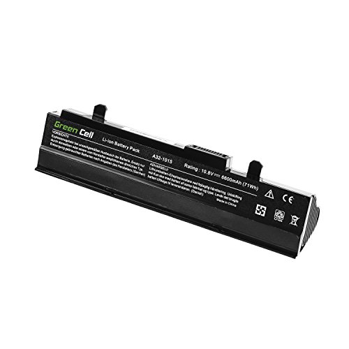 Green Cell® Extended Serie A32-1015 Laptop Akku für Asus Eee PC 1015 1015BX 1015P 1015PN 1215 1215B 1215N 1011PX 1016 VX6 (9 Zellen 6600mAh 10.8V Schwarz) - 3