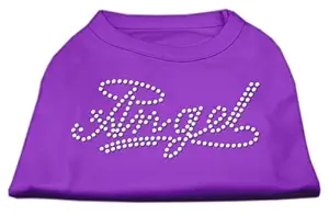 Mirage Pet Products 16-Inch Angel Rhinestud Shirt for Pets, X-Large, Purple