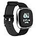 Price comparison product image Leydee Smart Wristband Activity Tracker Fitness Watch Band Blood Pressure Heart Rate Monitor Pedometer Waterproof Bluetooth Health Bracelet for IOS Andriod , silver black