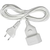 Cabel de plástico 5m blanco H03VVH2-F 2x0,75