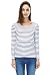 Bearsland Maternity Women's Printed Long Sleeves Maternity Nursing Top - UK size 12-14 - Black/White