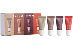 AOSEIENS Summer Mini Moisturizing Lip Butter Balm Set, Summer Lip Balm, Summer Tinted Lip Balm Lip Mask, Moisturizes and Brightened