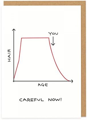 Ohh Deer Blank Greetings Card - Hairloss