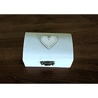 Ring Träger Box Hochzeit Verlobung Ring Box personalisierte Hochzeit Ring Box Träger Ringkissen rustikale Ehering Halter Kissen Träger Box Rolle in Sackleinen und weiße