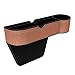 Produktbild Autositz Gap Filler, Premium PU Leder Sitzkonsole Organizer Tasche, Autositz Catcher Sitze Organizer Für Brieftasche Handy Münzen Schlüssel Karten Süßigkeiten Gläser Halter Box W/Cup Holder