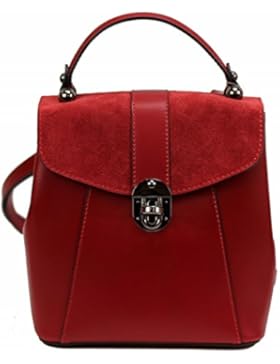 Bozana Bag Bo rot Backpacker Designer Rucksack Ledertasche Damenhandtasche Schultertasche Leder Nappa sheep ItalyNeu