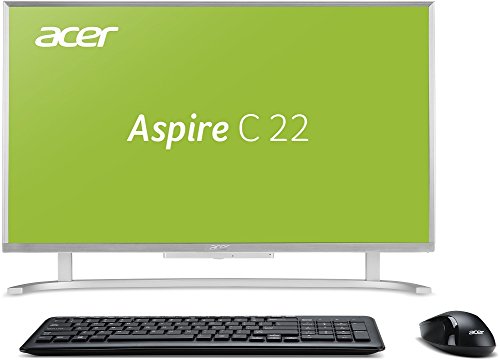 Acer Aspire C22-760 52,67 cm (21,5 Zoll Full HD) All-in-One All-in-One Desktop PC (Intel Core i3-6100U, 4GB RAM, 2000GB HDD, Intel HD Graphics 520, Win 10 Home) weiß/silber - 6