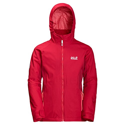 Preisvergleich Produktbild Jack Wolfskin G GRIVLA 3IN1 JKT - true red - 164