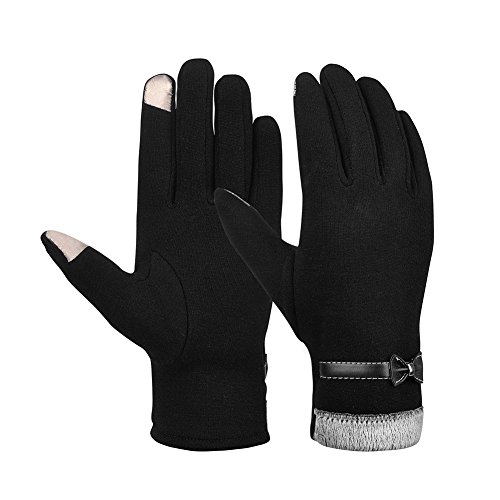 Vbiger Damen Handschuhe Winterhandschuhe Fahrradhandschuhe Damen Touchscreen Handschuhe Warme Winter Handschuh