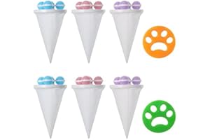 JEEJINYAN 8 Stück Haar Filterbeutel für die Waschmaschine Waschmaschinen, Wiederverwendbarer und Selbstreinigender Waschmaschinen-Fusselentferner für Haar und Alle Haustiere