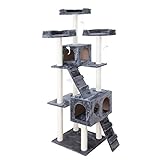 2 sichere Schlafhöhlen mit mehreren Eingängen, 3 komfortable Aussichtsplattformen zum Ausruhen und Beobachten, Spielkordeln