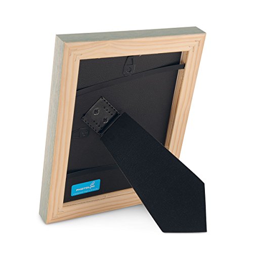 Bilderrahmen Skandinavischer Landhaus-Stil Petrol / Taubenblau 13×18 cm Massivholz mit Shabby-Chic Note / Fotorahmen / Wechselrahmen - 5