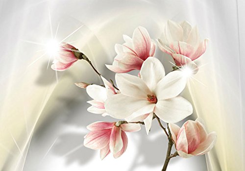 FOTOTAPETE 350×245 cm – VLIES TAPETE PREMIUM – PROFI QUALITÄT – 3 Farben zur Auswahl – Top moderne Wanddeko – Wandbilder XXL – Riesen Wandbild – Top Design Tapete – Neue exklusive Edition mit noch besser Druckauflösung – Deutsches Premium Vlies – Blumen b-A-0201-a-d - 3