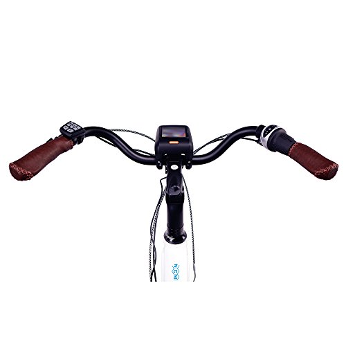 NCM Milano MAX 28″ Zoll Elektrofahrrad Herren/Damen Unisex Pedelec,E-Bike,Trekking Rad, 36V 250W Li-Ion Akku mit 14Ah 504Wh PANASONIC Zellen, Bafang MAX Display & Mittelmotor in glänzend weiß - 5