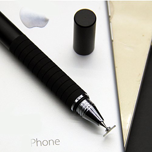 HuntGold Doppel Spitze Stoff + Feine Runde Dünne Spitze Kapazitiv Touchscreen Eingabestift Schwarz - 3