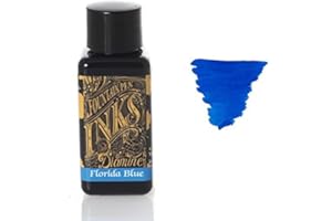 Diamine 30 ml, Tinte für Füllfederhalter, Florida-Blau, Flasche
