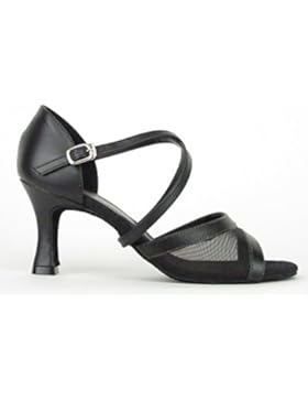 So Danca Latein Salsa Rumba Tango Tanz Schuhe BL 158 Chromledersohle, Absatz 6,4 cm