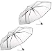 Produktbild Carlo Milano Regenschirm durchsichtig: 2er-Set Automatik-Taschenschirm mit transparentem Dach, Ø 100 cm (Regenschirm transparent Automatik)