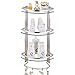 Produktbild LQQFFHome Regale, Badezimmer Regal Dusche Aufbewahrungstasche Wand-Dreieck Korb Corner Punch-free gehärtetes Glas Handtuchhalter Link 3 Schichten (größe : 24x70cm)