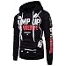 Produktbild ZIYOU Herren Pullover mit Kapuze, Sport Kapuzenpullover/Männer Outwear Sweatshirt Jungen Hoodie Streetwear(XL,Schwarz)