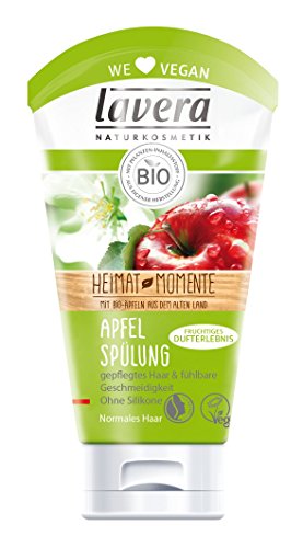 lavera Apfel Haar Spülung ∙ Normale bis trockene Haare ∙ vegan ✔ Bio Haarspülung ✔ Naturkosmetik ✔ Natural & innovative Hair Care ✔ Haarpflege 2er Pack (2 x 150 ml)