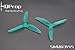 Produktbild 10 Paar HQ Prop DP 5 x 4,8 x 3 V1S tri-blade 3 Klinge Propeller Requisiten für FPV Racing blaugrün