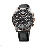 Seiko Herren Chronograph Solar Uhr mit Leder Armband SSC611P1