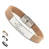 ✔ BITTE HINWEIS BEACHTEN: Die Länge des Armbands beträgt ca. 22 cm und ist nach Wunsch per Anleitung verkleinerbar. Sonderzeichen, Zahlen und Umlaute sind möglich. Bitte überprüfen Sie die Korrektheit des Wunschnamen, der Schriftart und des Armbandmodells vor Abgabe der Bestellung