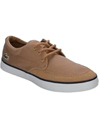 Lacoste - Zapatillas de Tela para niño marrón canela
