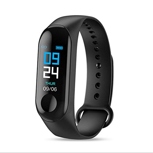 Preisvergleich Produktbild Twnhmj Smart Watch Fitness Tracker Farbbildschirm mit Pulsmesser IP67 Wasserdicht Aktivittstracker Schrittzhler Pulsuhren für Herren Damen,Schwarz