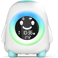 Kinder Lichtwecker, Cadrim Wake Up Kinderwecker Lichtwecker, Kinder schlafen Trainer mit 7 Farben Ändern…