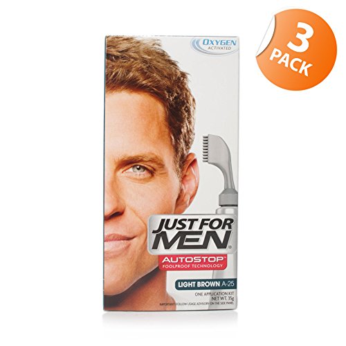 Just for Men Autostop Hair Colour - A-25 Light Brown x 3