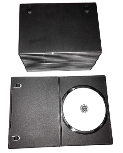 10er Pack glänzend bedruckbare DVD-R Rohlinge 4,7GB 16x Wide Glossy Inkjet printable weiß mit DVD Hüllen schwarz