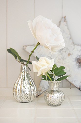 Sophie Allport Silber Stiel Glas Vase - 2