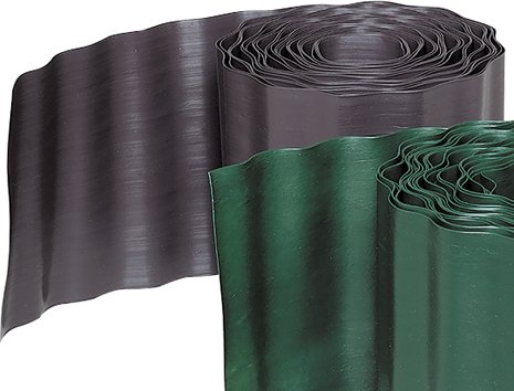 Preisvergleich Produktbild Rasenkante Kunststoff, 9 Meter x 20 cm