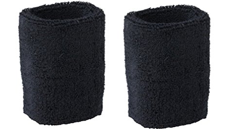 Schweißband Set 3 tlg. Für Kopf und Arm – schwarz - 3