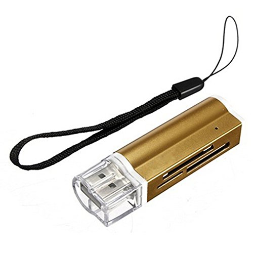 hscd1976 Portable USB 2.0 Adapter Micro SD TF MMC SDHC MS Speicherkarte Reader zufällige Farbe - 5