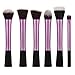Savisto 6 Piece Essential Kabuki Make Up Brush Set in Purple - Professional Synthetic Makeup Brushes & Stylish Gift Box