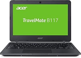 Acer TravelMate B117 (B117-M-P994) 29,5 cm (11,6 Zoll HD) Notebook (Intel Pentium N3710, 4GB RAM, 256GB SSD, Intel HD Graphics, Win 10 Home) schwarz