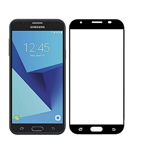 PLANETMOVIL   SAMSUNG GALAXY J5 2017  J530  PROTECTOR DE CRISTAL TEMPLADO COMPLETO en Negro- Full Black VIDRIO PANTALLA
