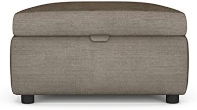 Sofa Heaven Rufus Storage Footstool, Soft Texture, Fawn